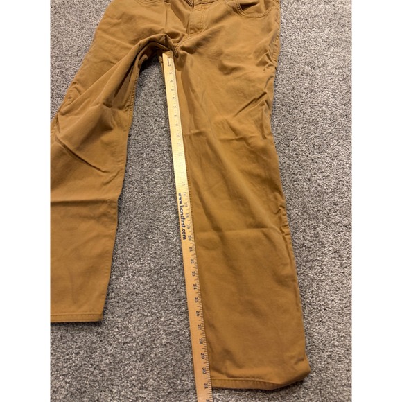 Carhartt Pants Mens 36x32 Brown Rugged Flex Relaxed Fit Canvas Work Trousers - Picture 7 of 10